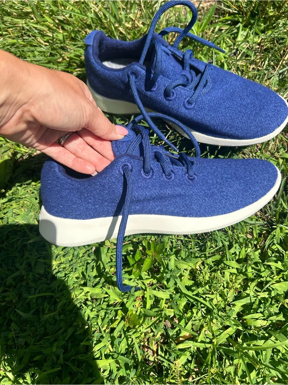 Allbirds Wool Runners Hazy Cobalt Merino Wool NWOT Sneakers size 9